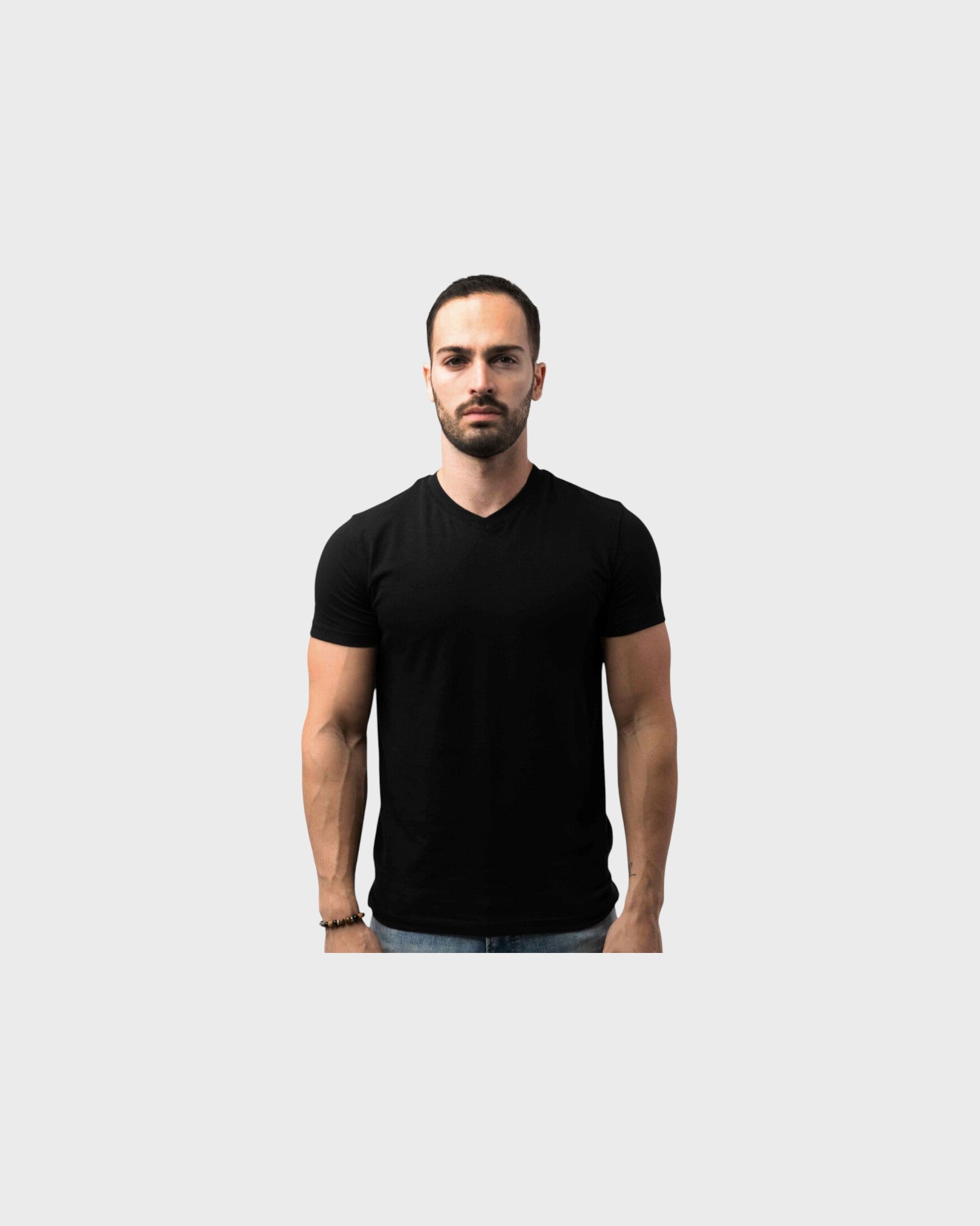Zafiro Classic T-Shirt V Neck - Black