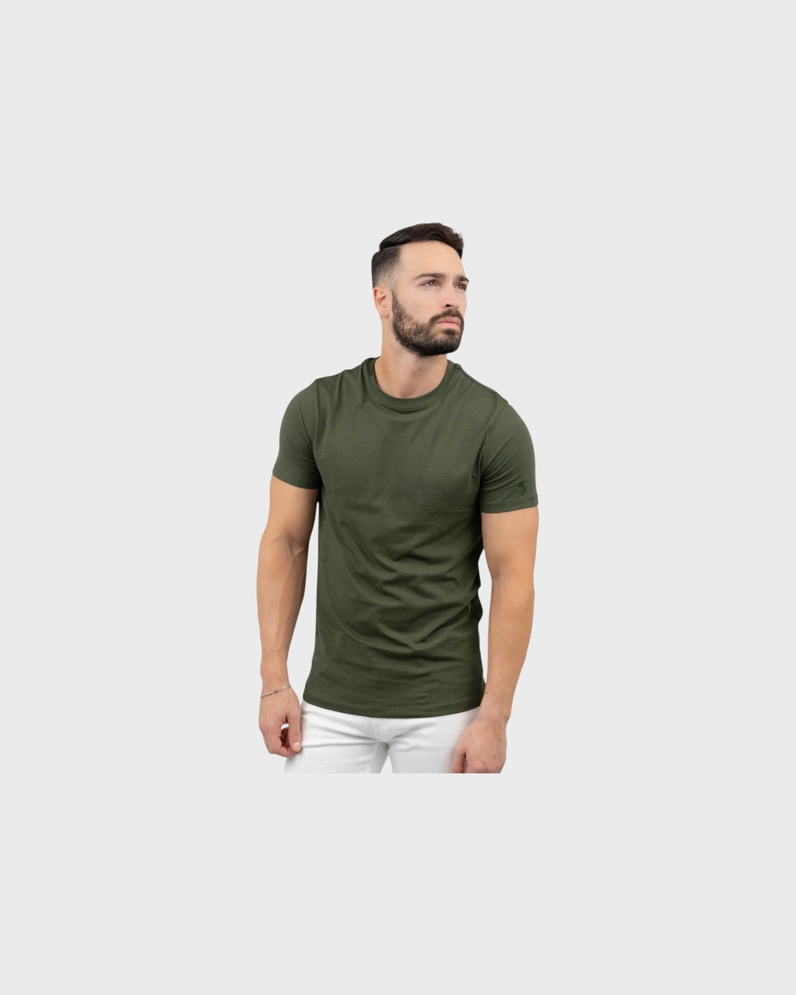 Zafiro Classic T-shirt Crew Neck - Olive
