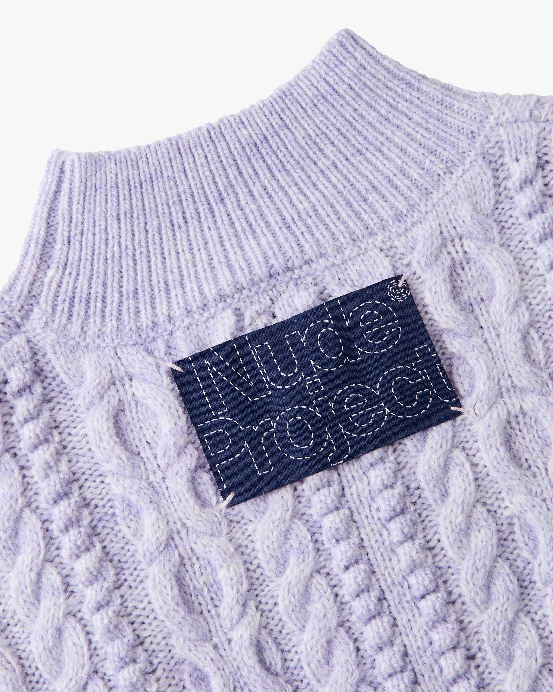 Osa Cable Knit Sweater Lilac