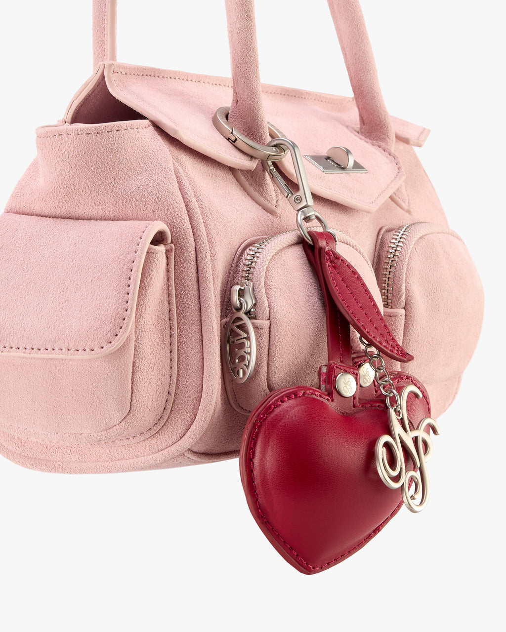 Aiko Real Suede Bag Pink