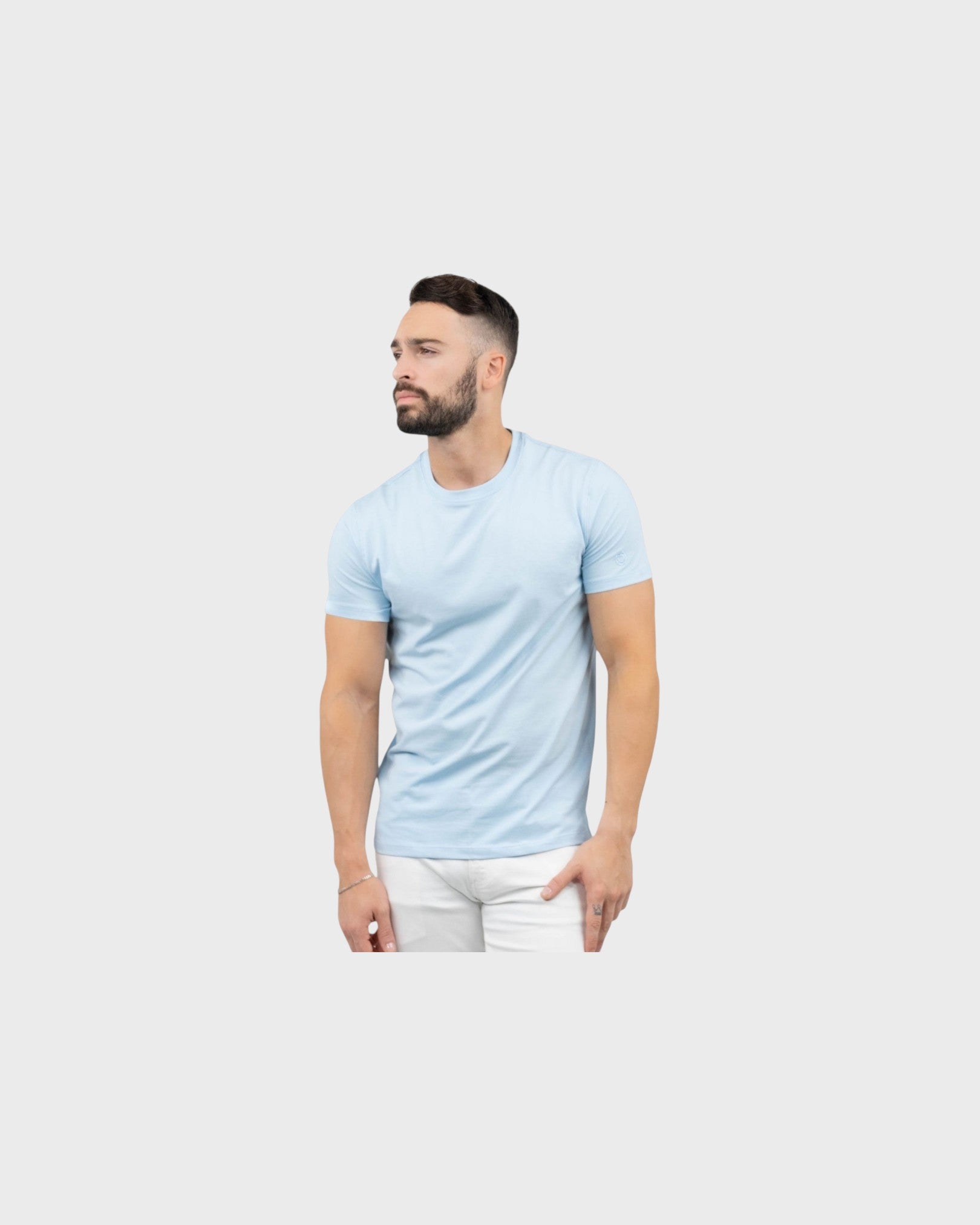 Zafiro Classic T-shirt Crew Neck - Aqua