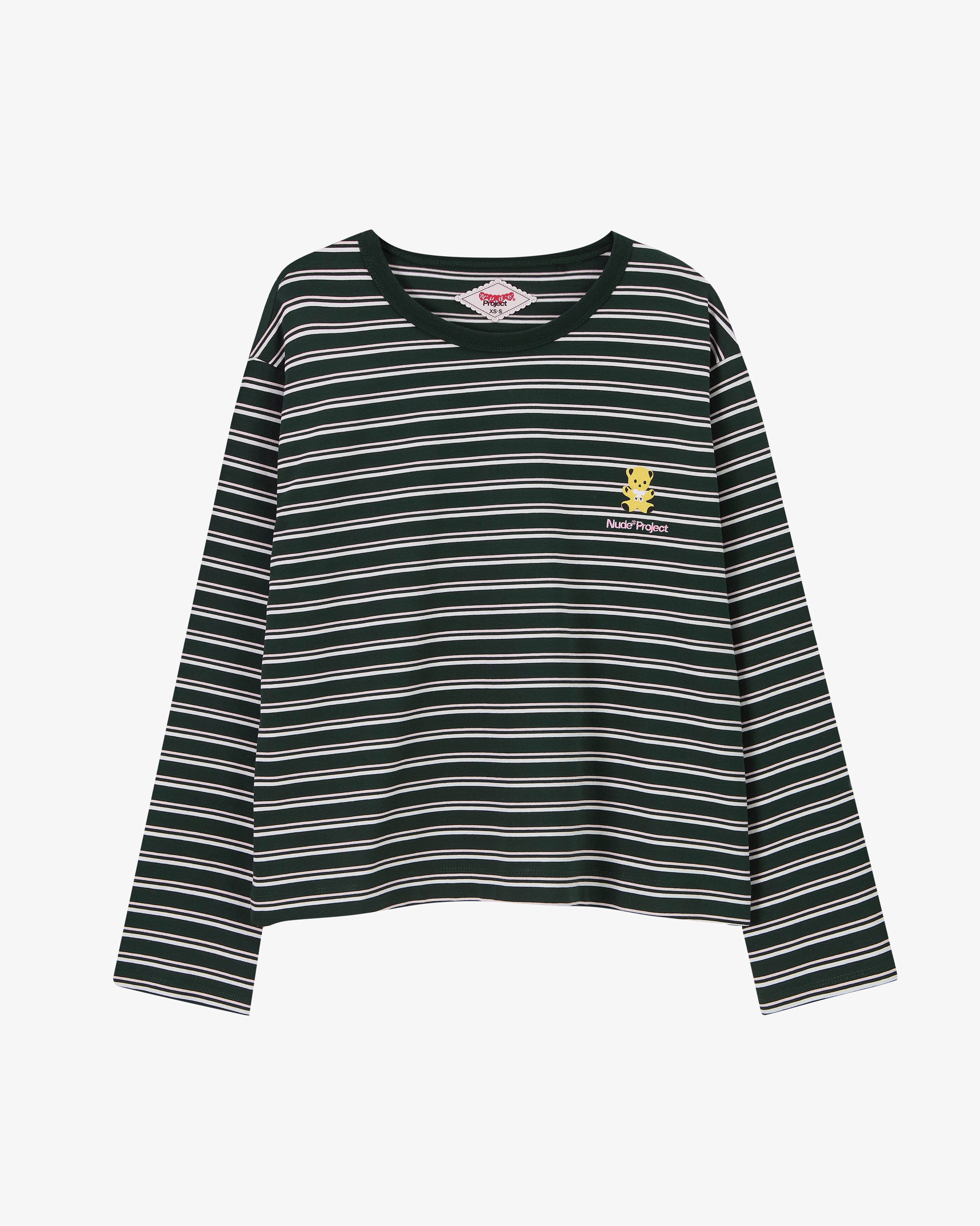 Bear Stripped Long-Sleeve Tee