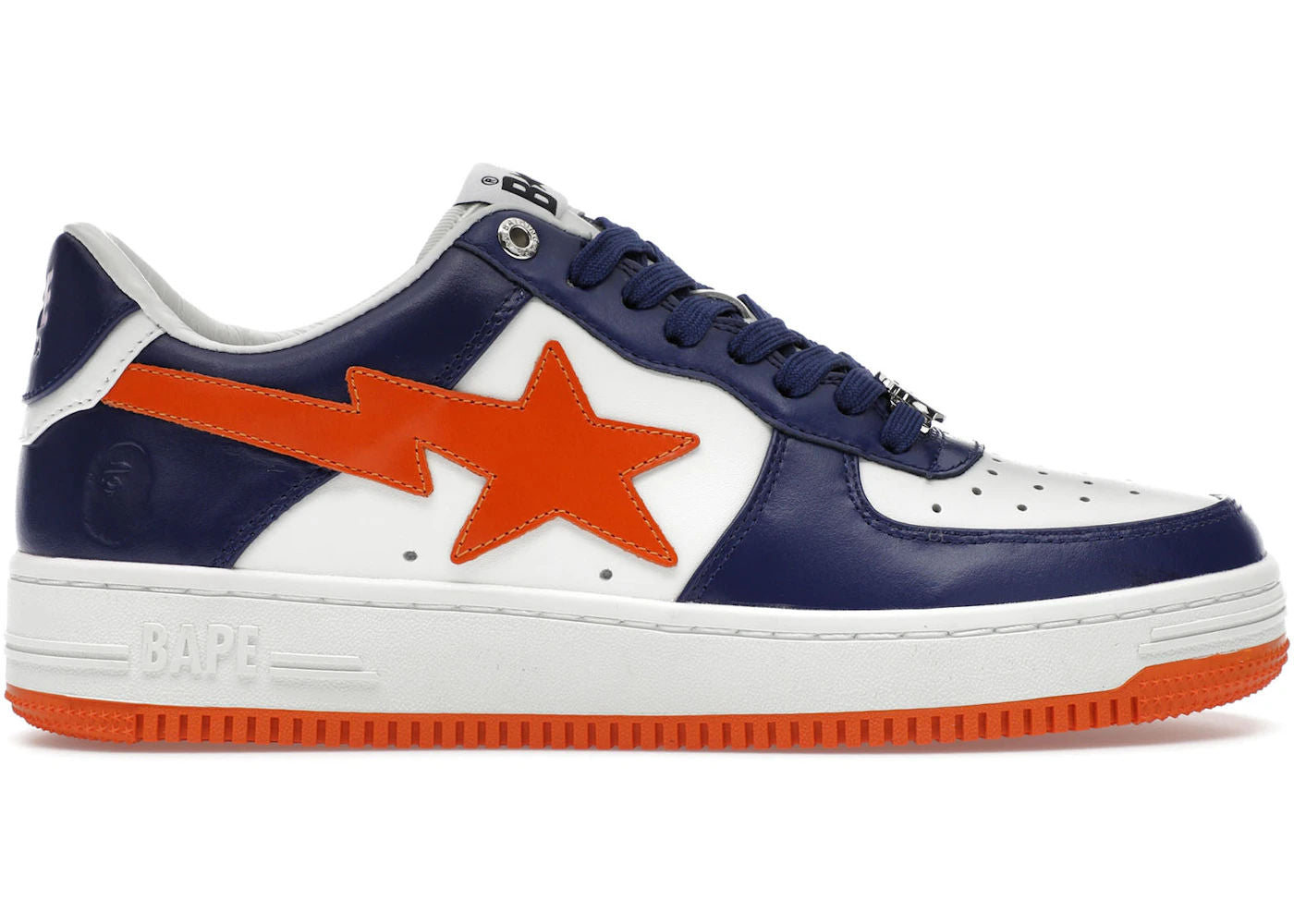 A Bathing Ape Bape Sta #3 M2 White Blue Orange