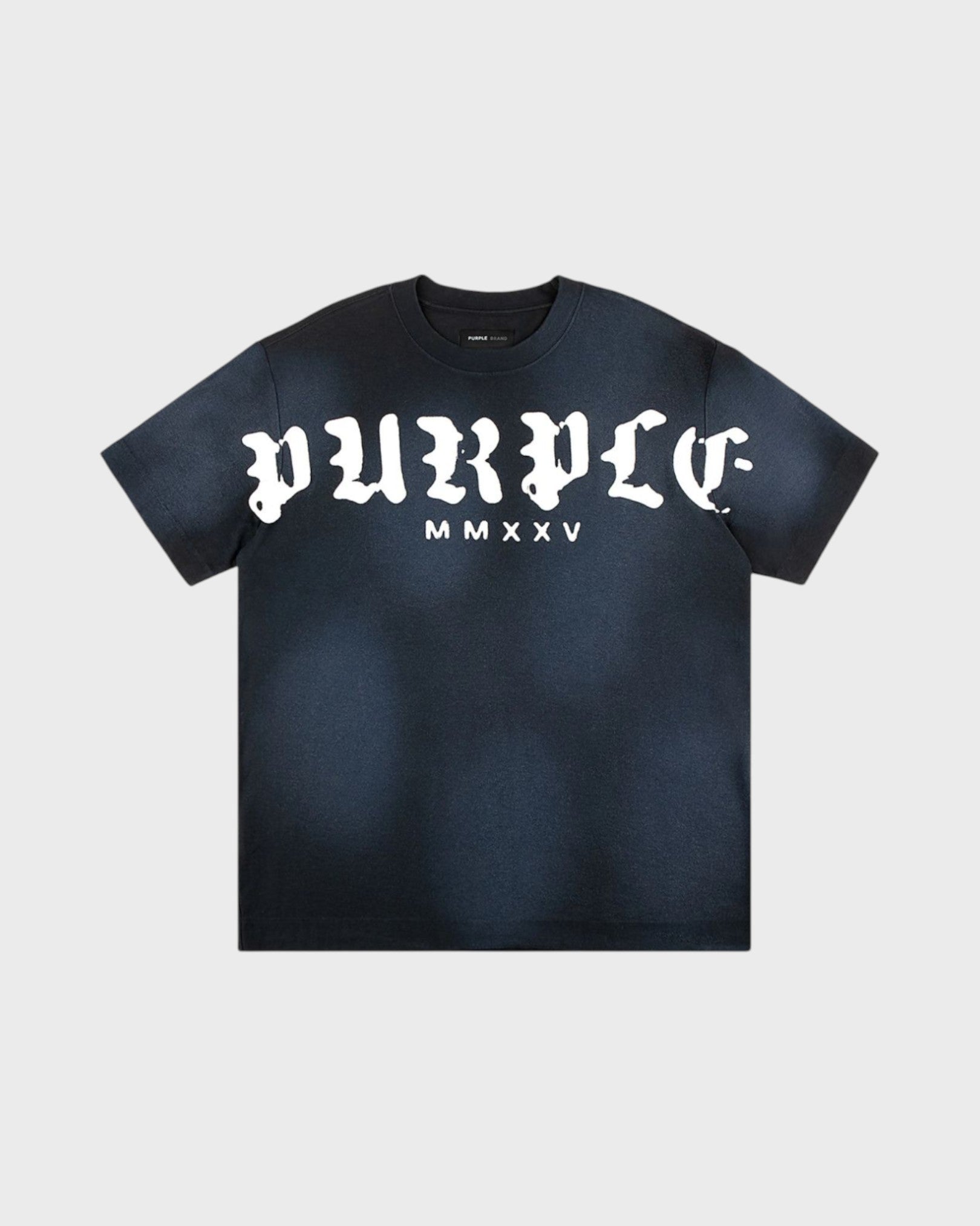 Worn Gothic Wordmark Tee - Black