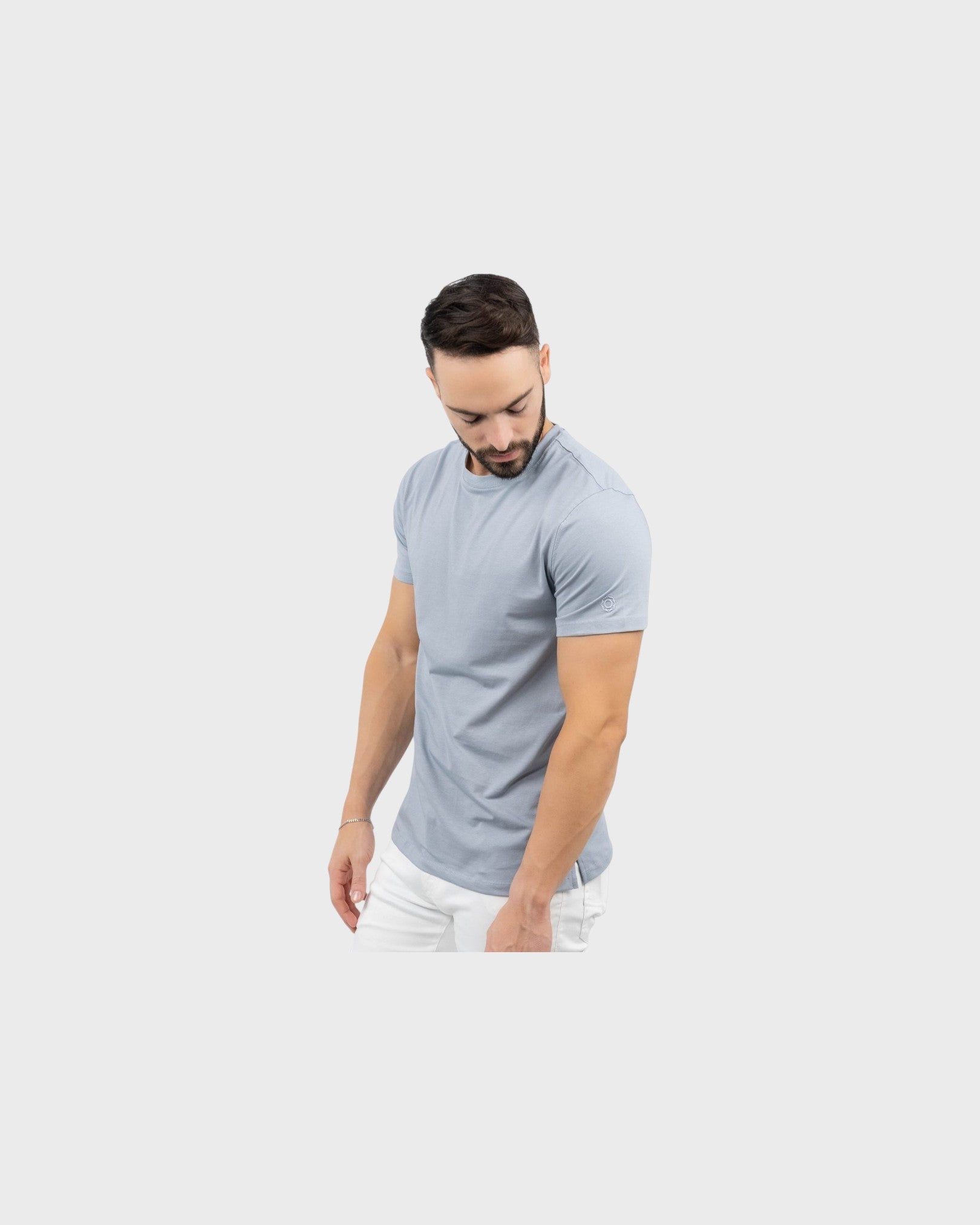 Zafiro Classic T-shirt Crew Neck - Grey
